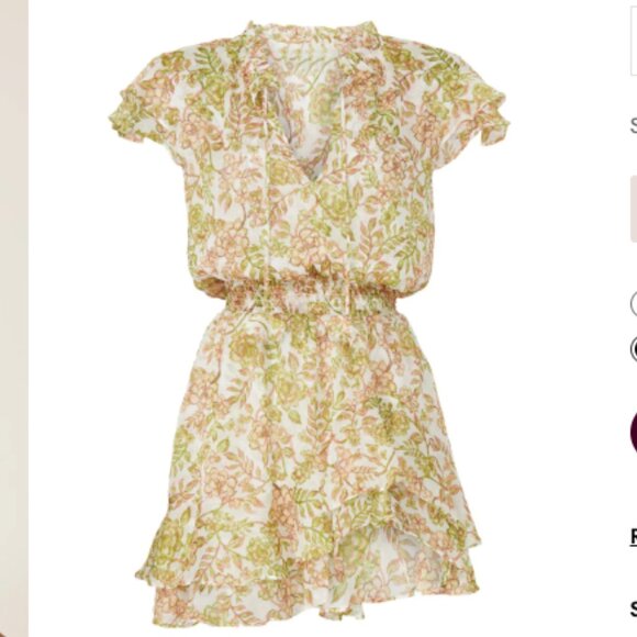 MISA Los Angeles Maia Blouson Dress XS - Picture 2 of 3